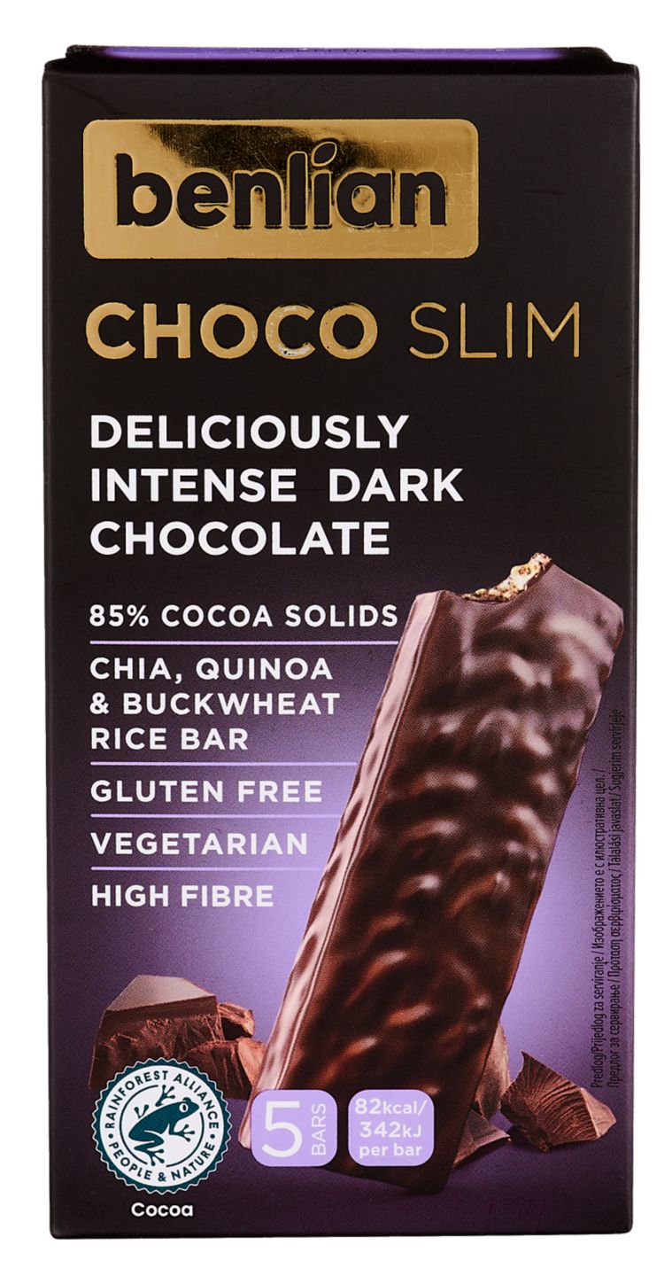 Изображение на Benlian Choco Slim Оризов бар
с 85% какао