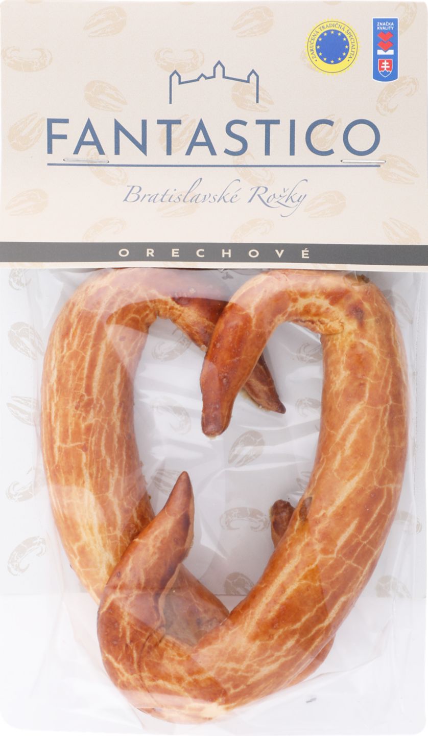 Bratislavské rožky s orechovou náplňou