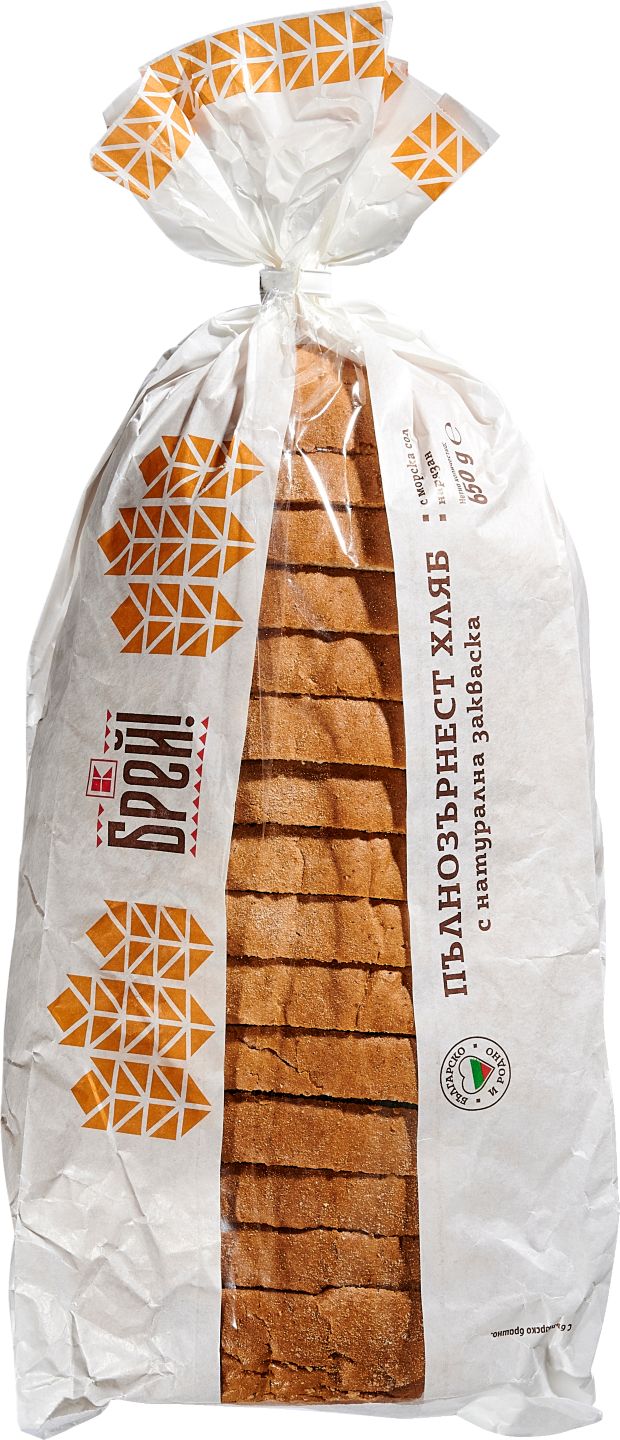 Изображение на БРЕЙ! Пълнозърнест хляб
със закваска