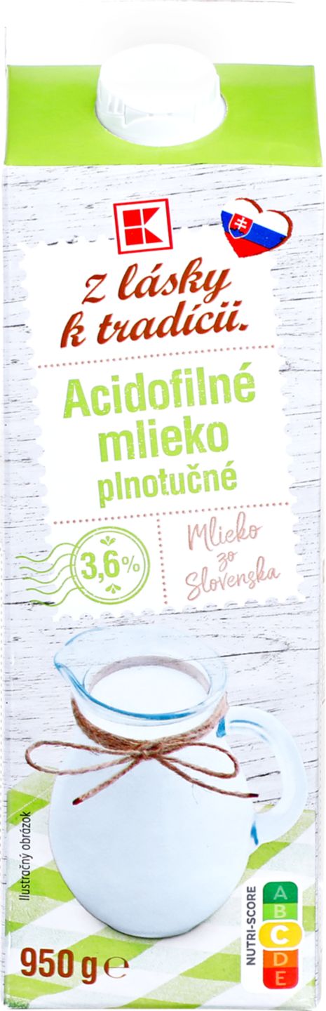 Z lásky k tradícii Acidofilné mlieko  3,6%