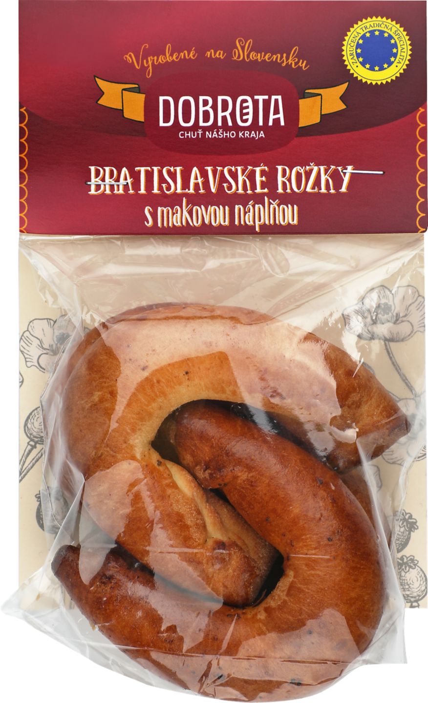 Bratislavské rožky s makovou náplňou