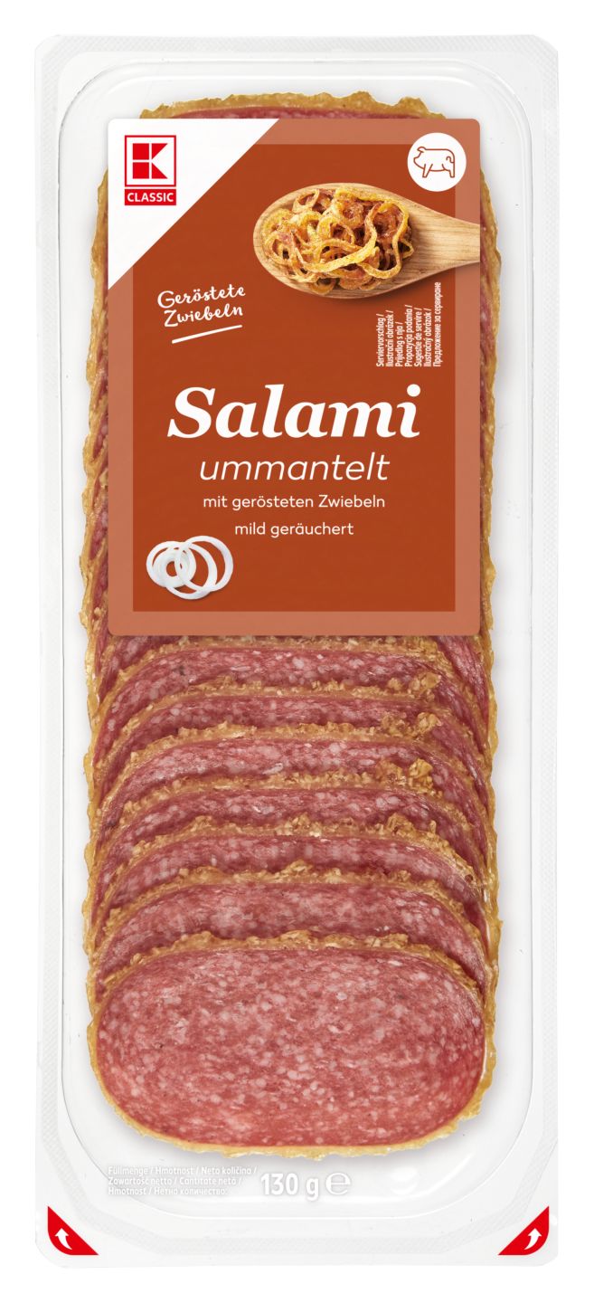 K-Classic Saláma obaľovaná v cibuli
125 g