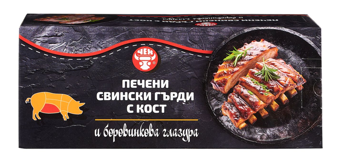 Изображение на Печени свински гърди с боровинкова глазура
