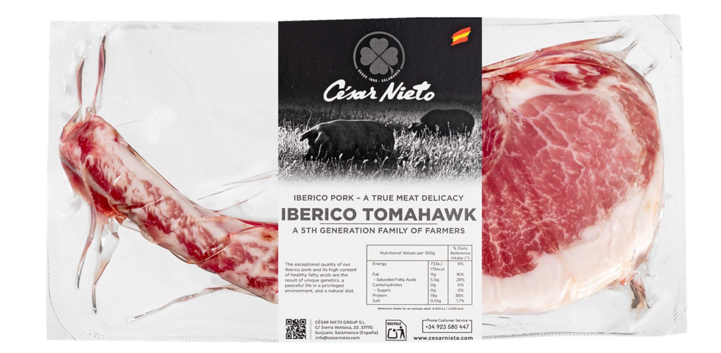 Bravčové karé s kosť, z iberskej ošípanej
Iberico Tomahawk