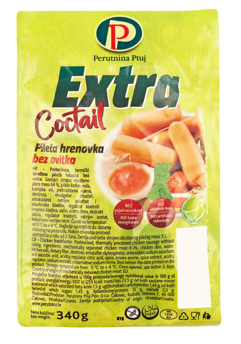 Extra Pileća hrenovka
MPC 12.8.2025=1,99€