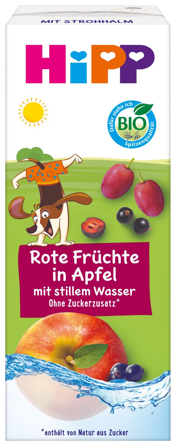 Изображение на Hipp BIO Сок червени плодове, ябълка
12 м+