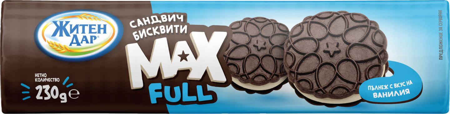 Изображение на ЖИТЕН ДАР Сандвич бисквити Max Full
различни видове