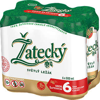 Žatecký Světlý Ležák Piwo 5% alk.