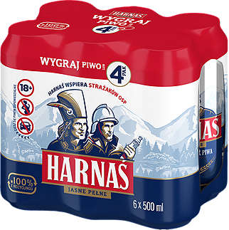 Harnaś Piwo 6% alk.