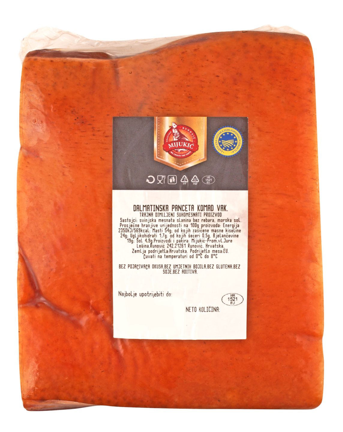 Mijukić Dalmatinska panceta
MPC 29.8.2025=16,70€
