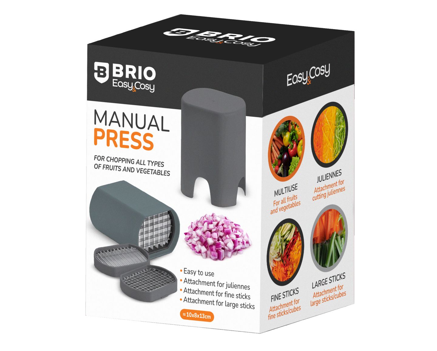 Изображение на BRIO Ръчна преса Easy&Cosy
с 3 приставки