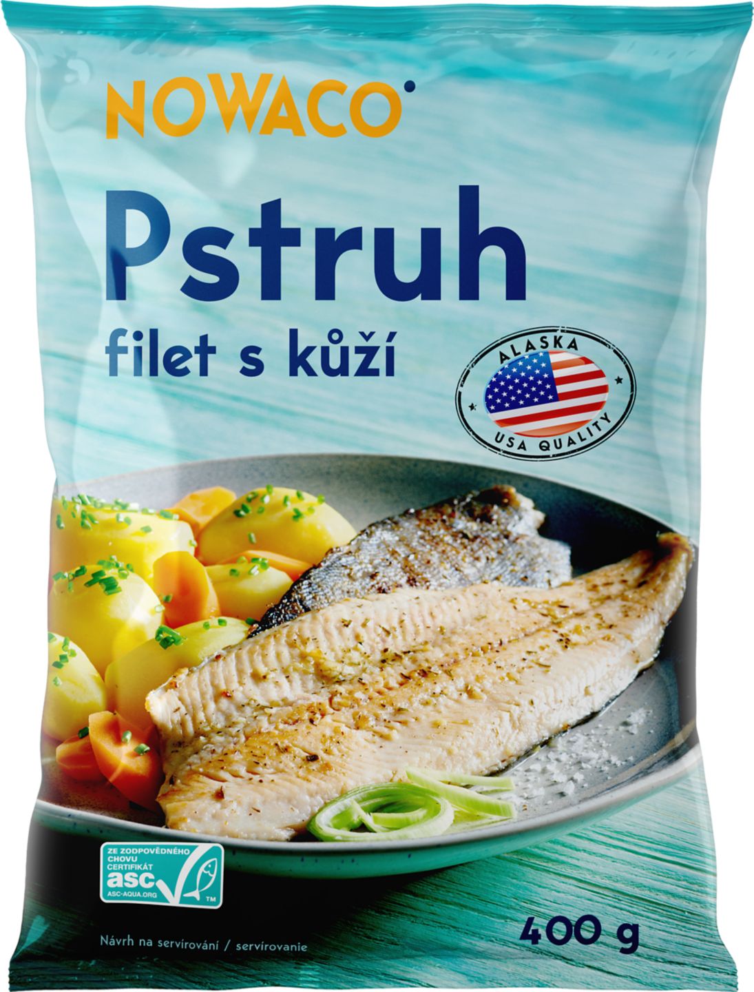 Nowaco Pstruh filety s kožou