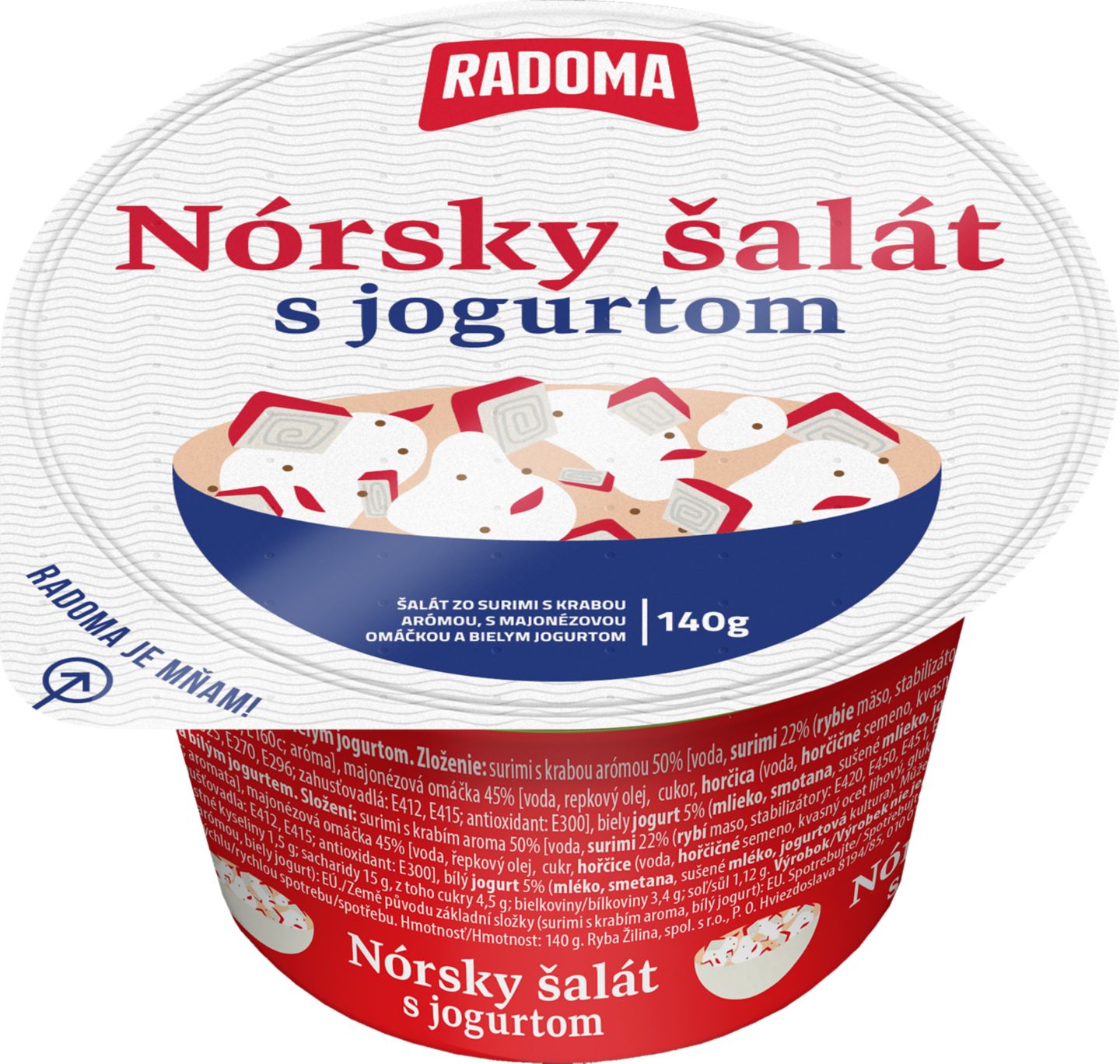 Radoma Nórsky šalát s jogurtom