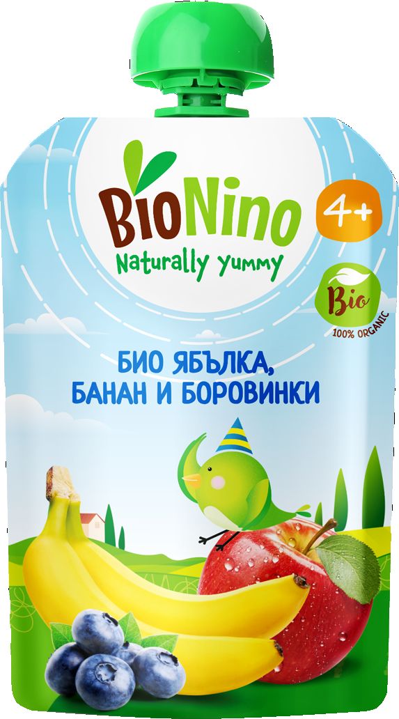 Изображение на BioNino био плодов пауч
различни видове, 90 гр