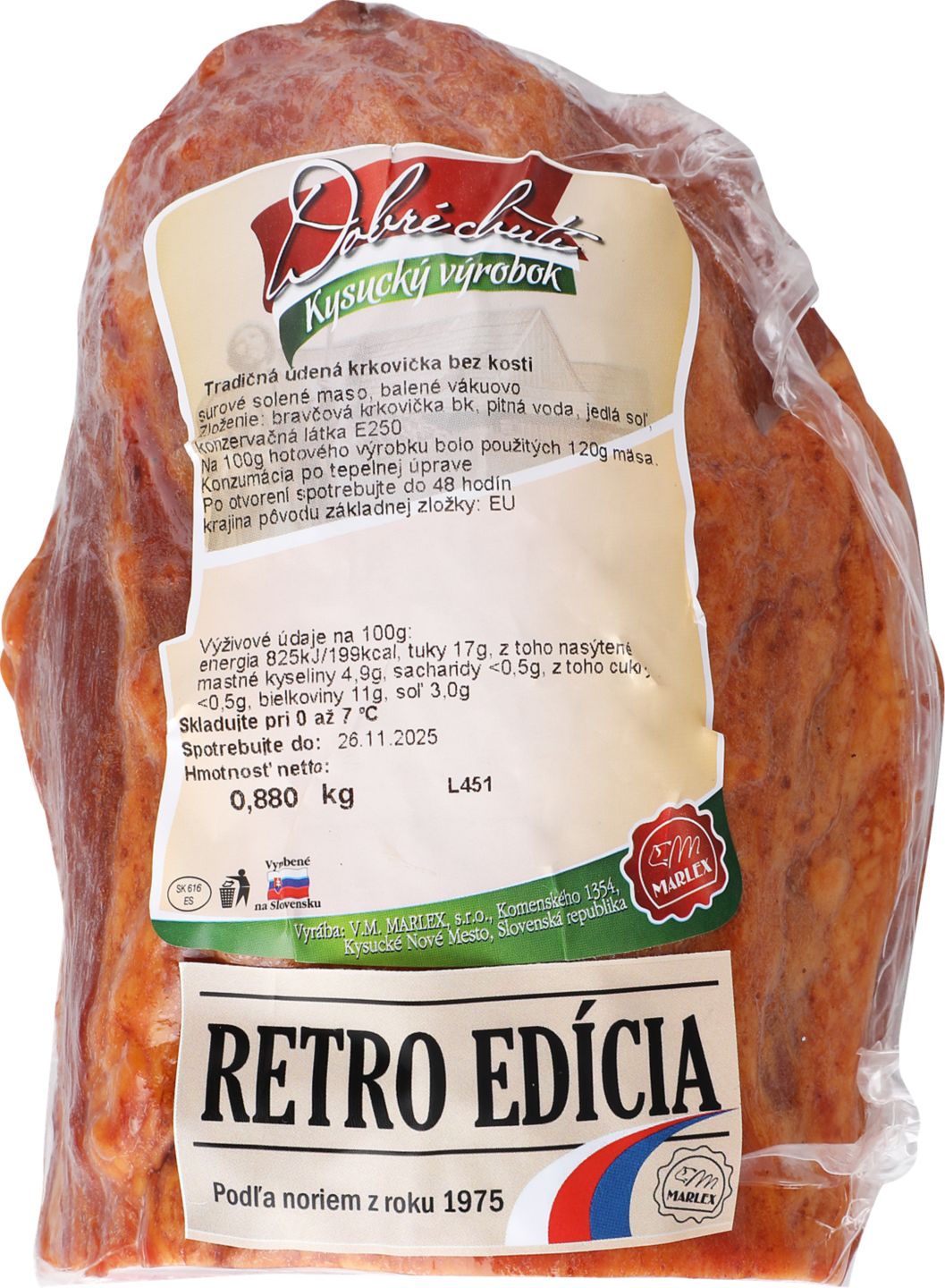 Údená krkovička balenie cca 0,500kg