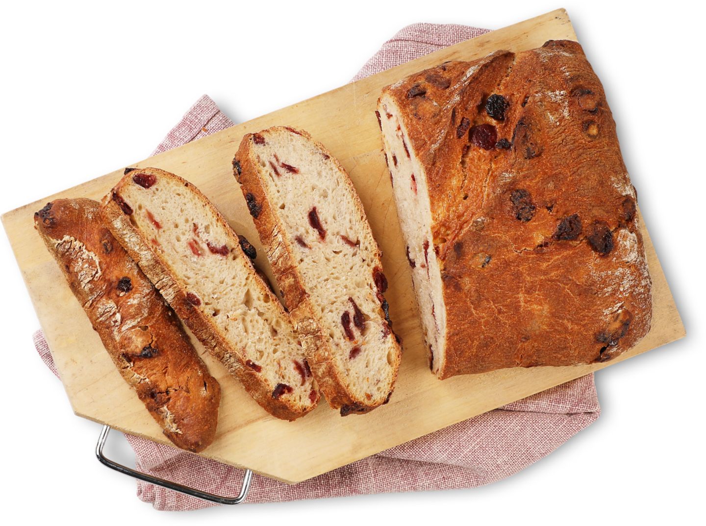 Kváskový chlieb s brusnicami