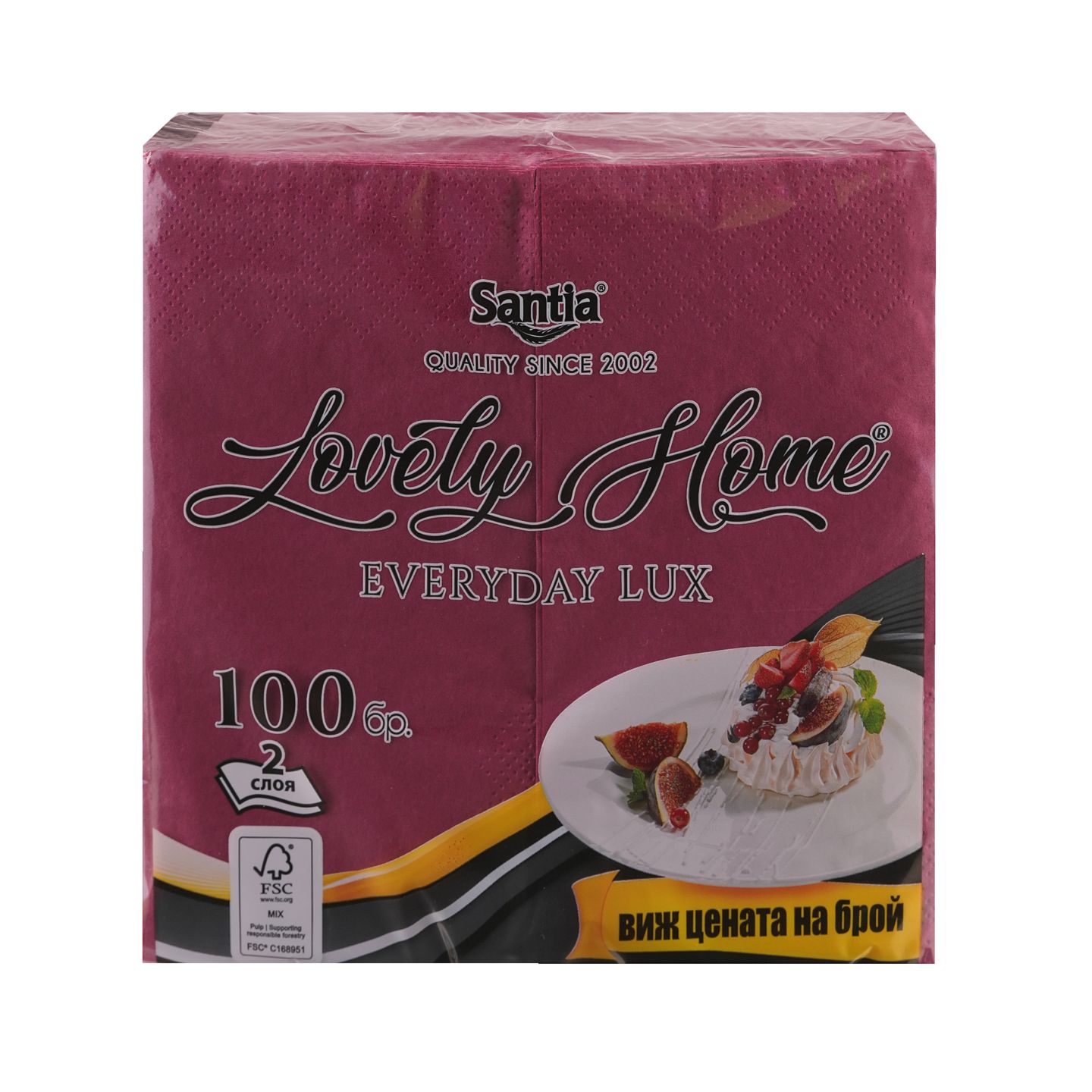 Изображение на LOVELY HOME Салфетки
100 бр.