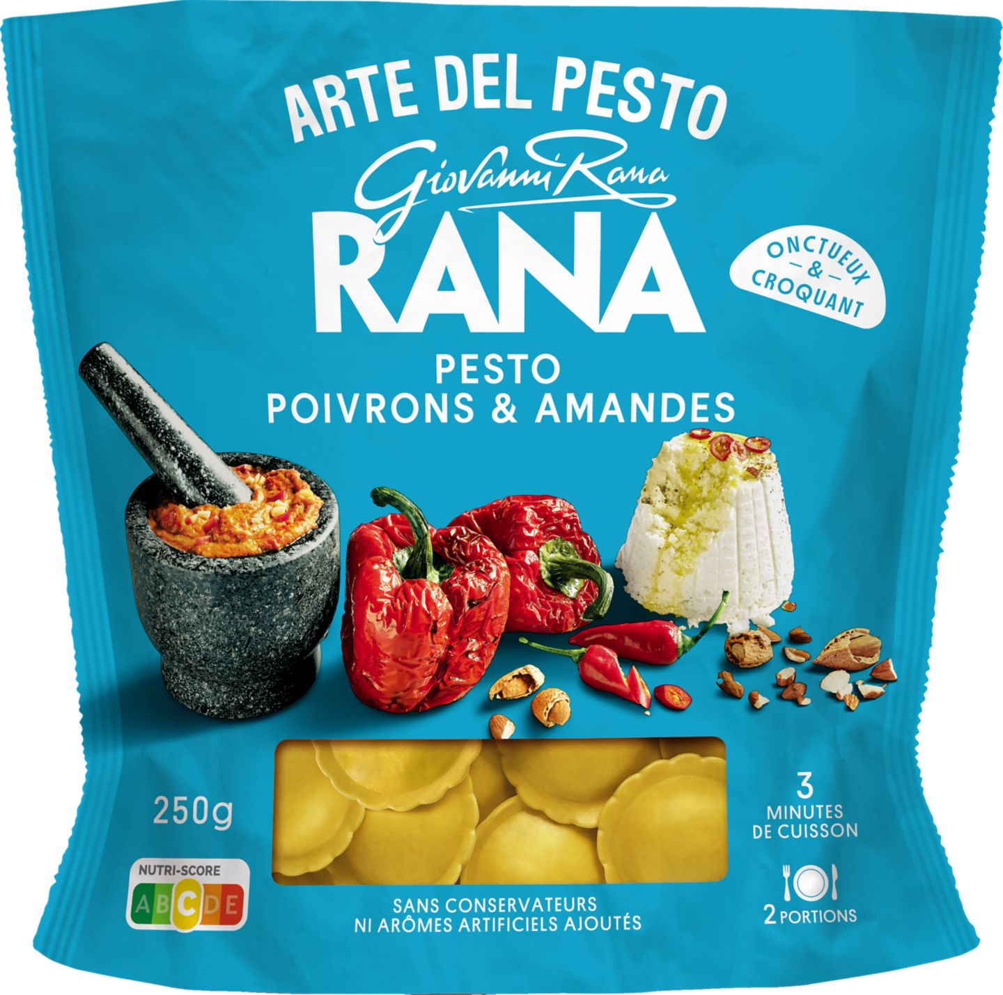 Rana Ravioli papr.,ricotta,mandle