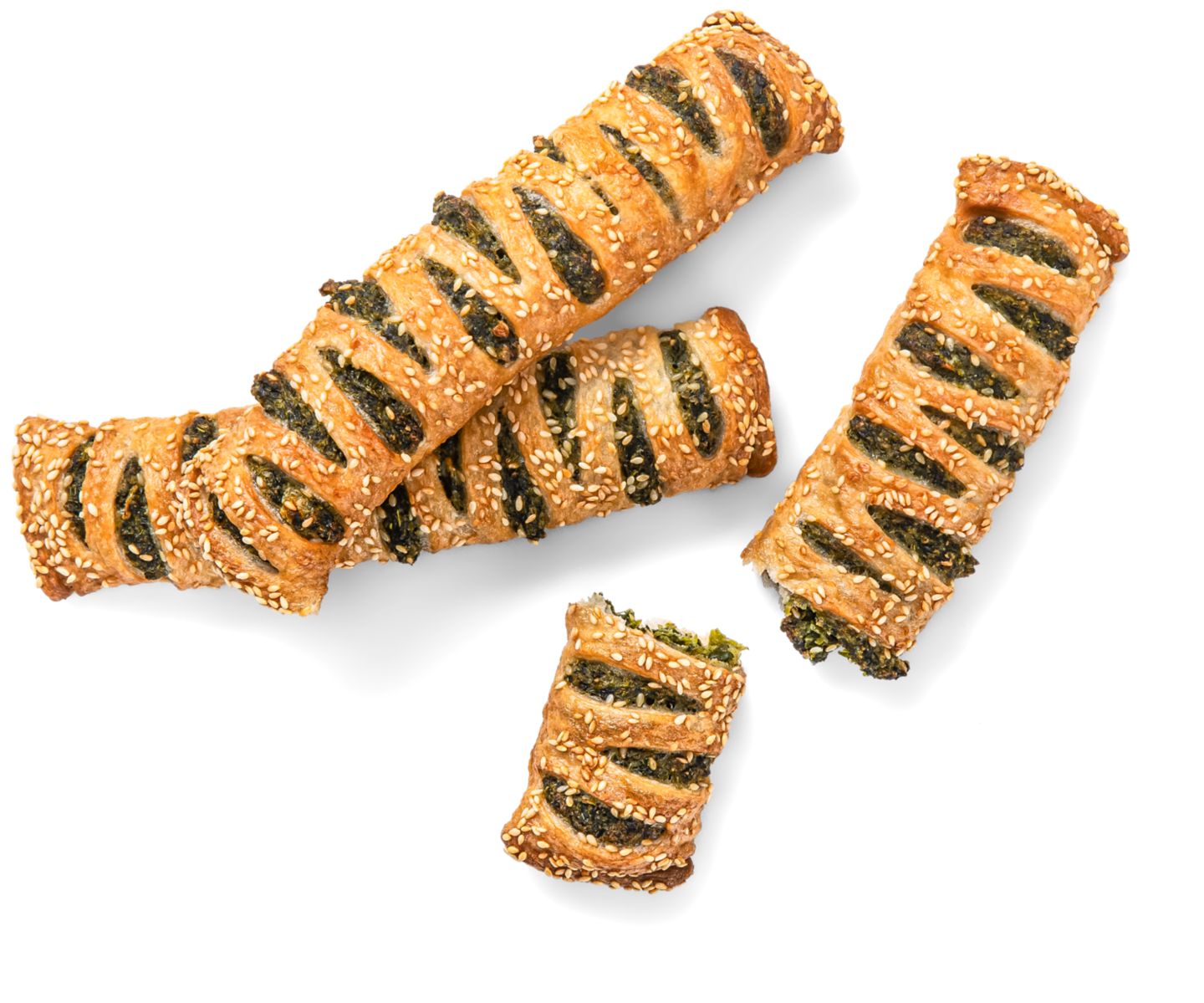 Tyčinka so špenátovou náplňou