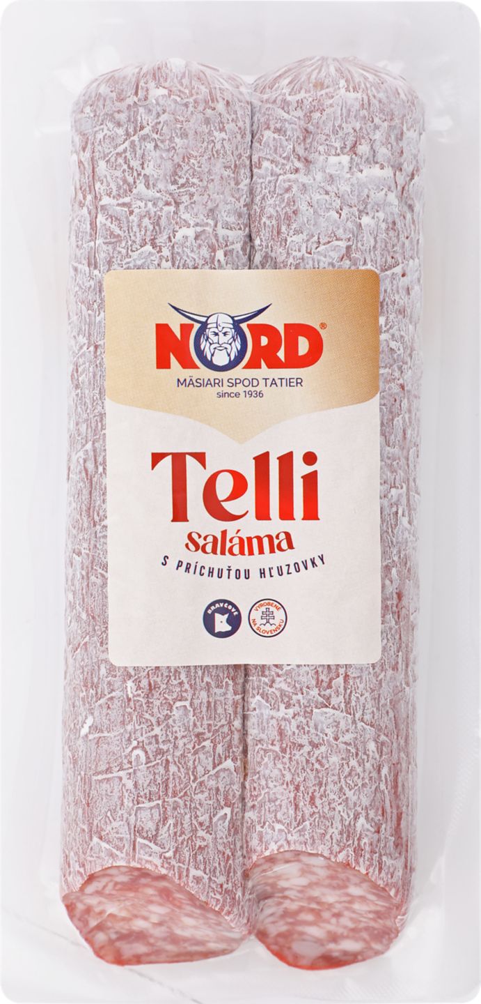 Telli saláma s príchuťou hľuzovky
250 g