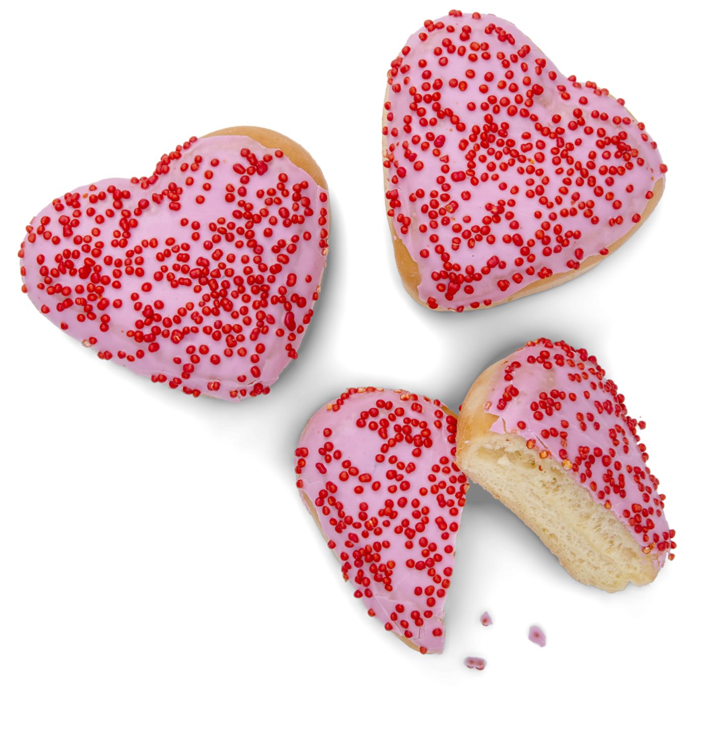 Šiška s malinovou náplňou