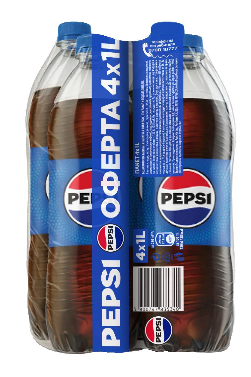 Изображение на PEPSI/MIRINDA различни видове
4 х 1 л