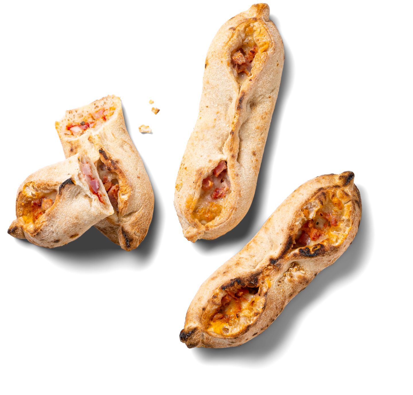 Pizza snack so šunkou a mozzarelou