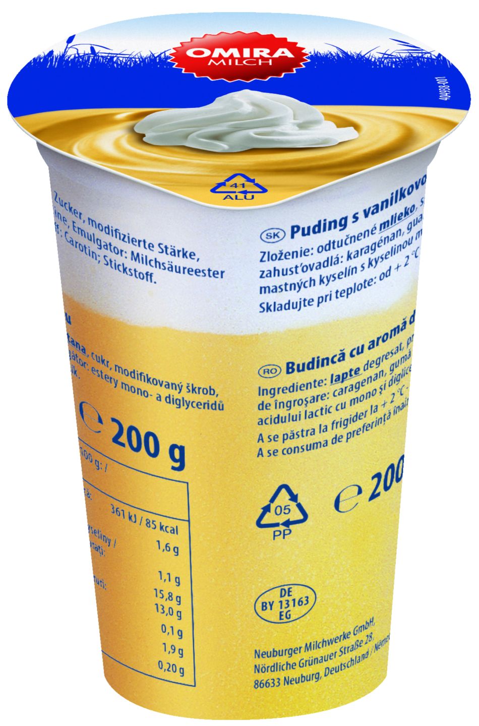 Изображение на OMIRA Пудинг със сметана
различни видове
