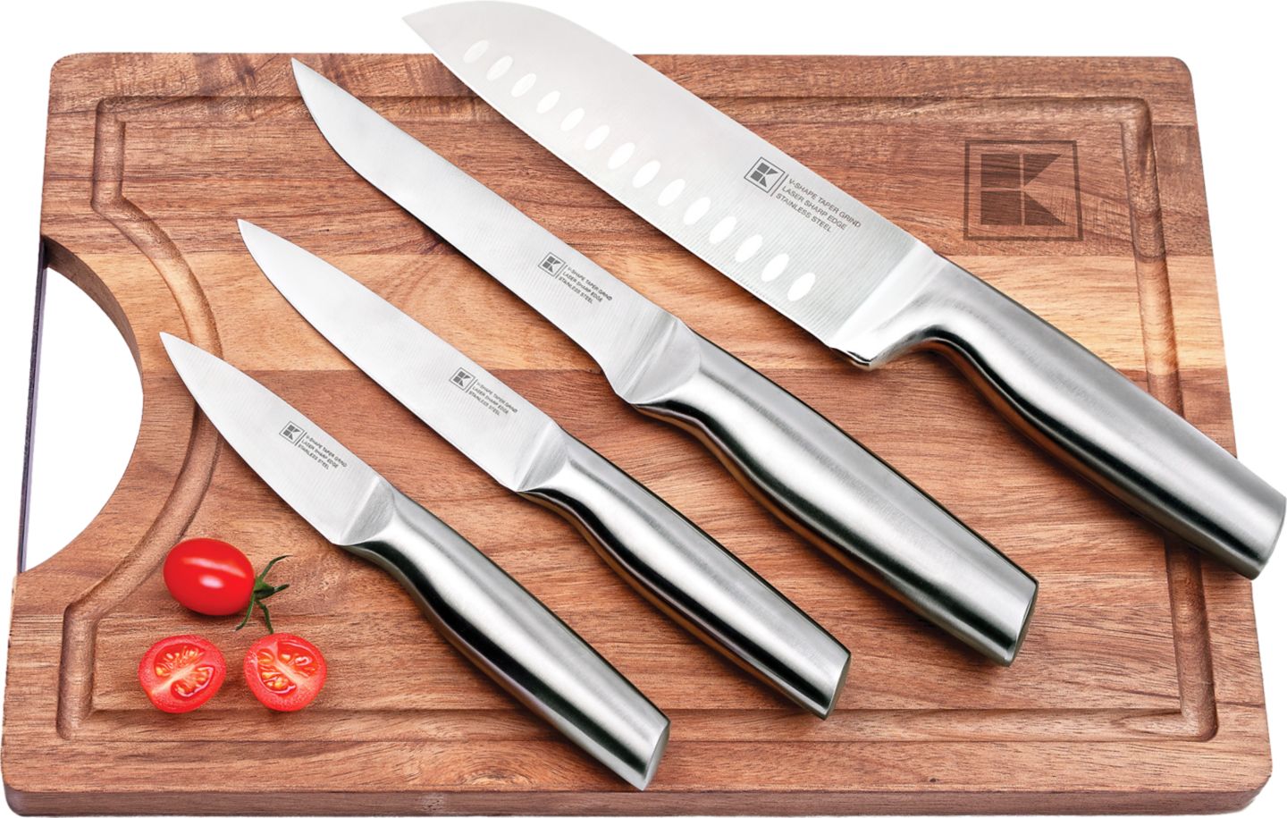 Súprava 4 nožov a dosky 