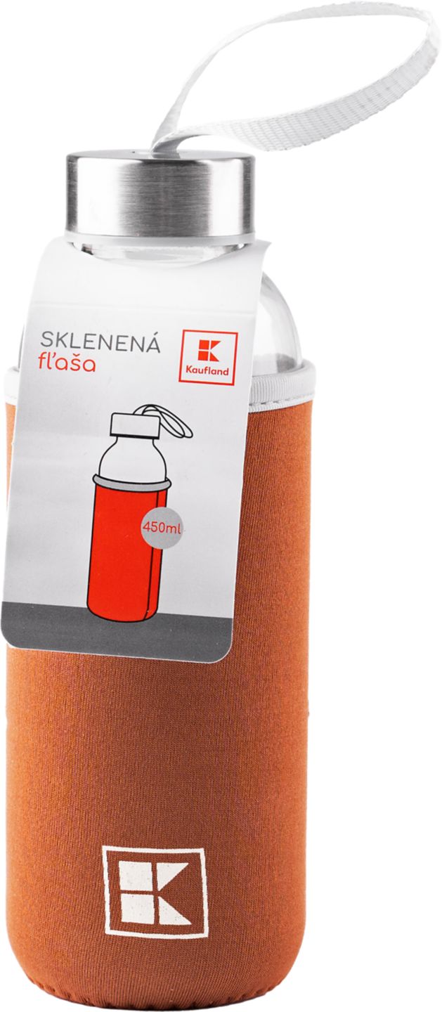 Sklenená fľaša objem: 450 ml