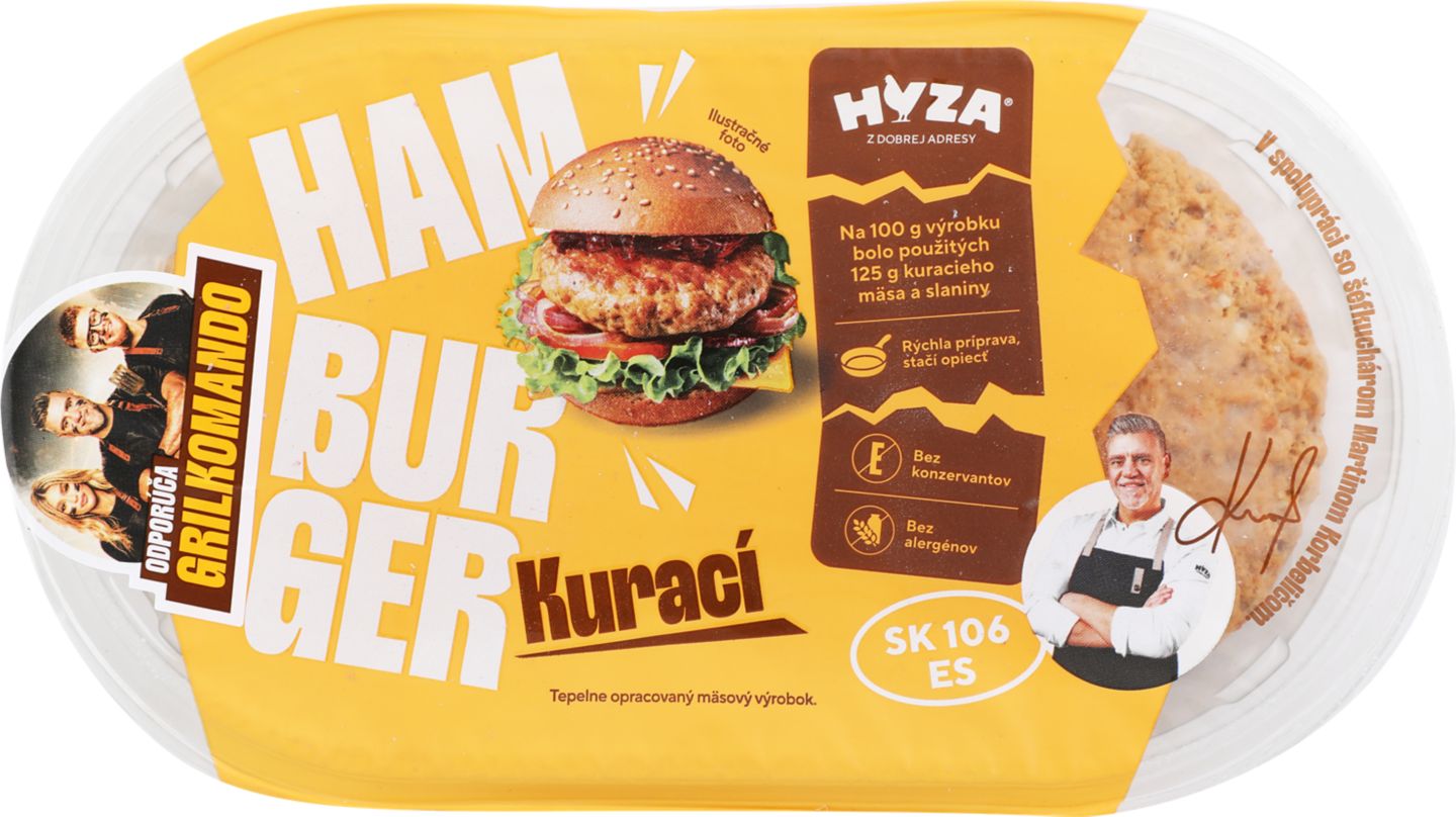 Hyza Kurací hamburger
2 x 100 g
