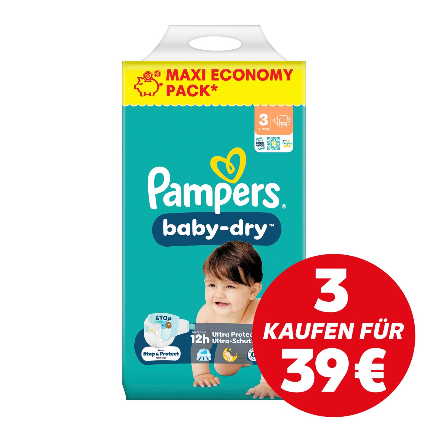 PAMPERS Windeln oder Pants Maxi-Economy-Pack
