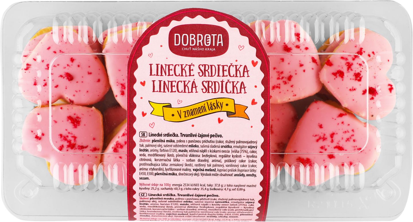 Linecké srdiečka 250 g