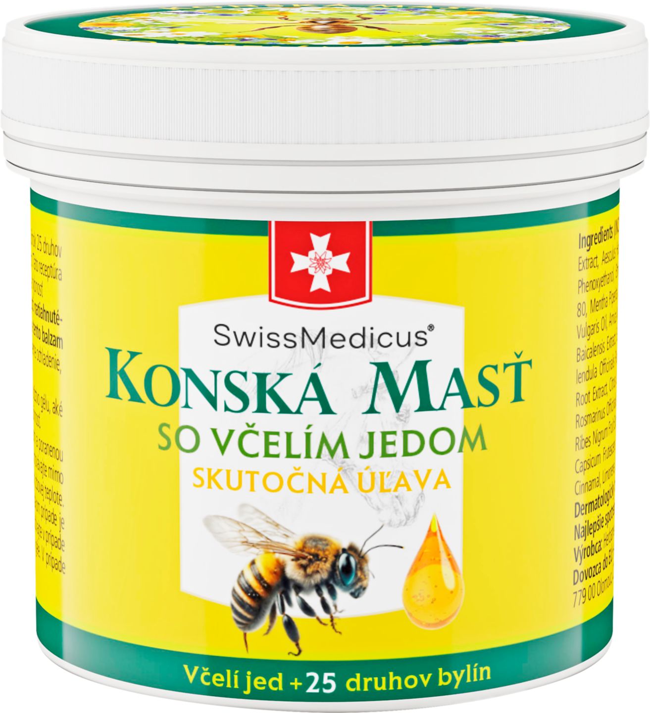 Konská masť so včelím jedom