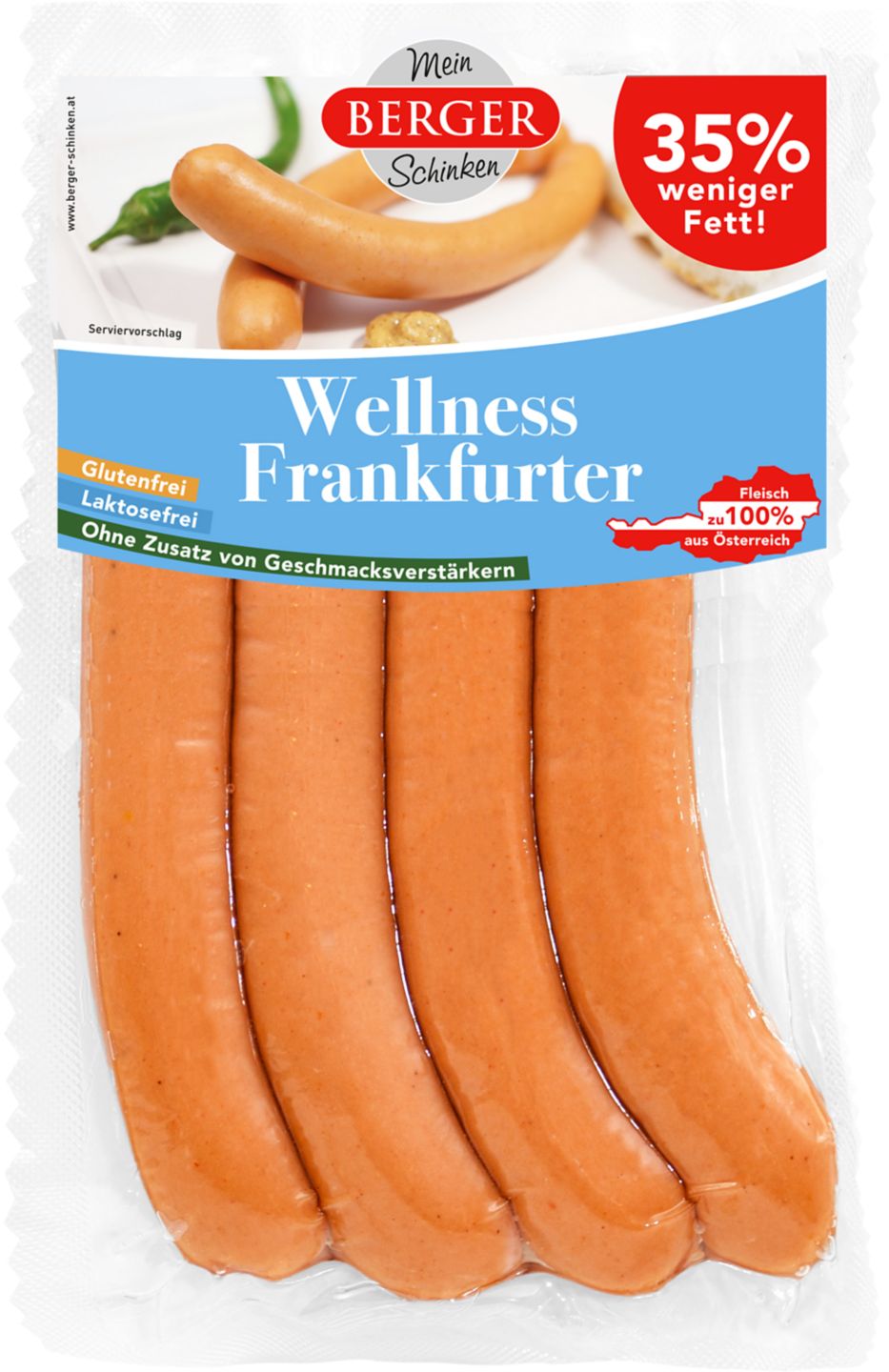 Frankfurtské párky Wellness
240 g