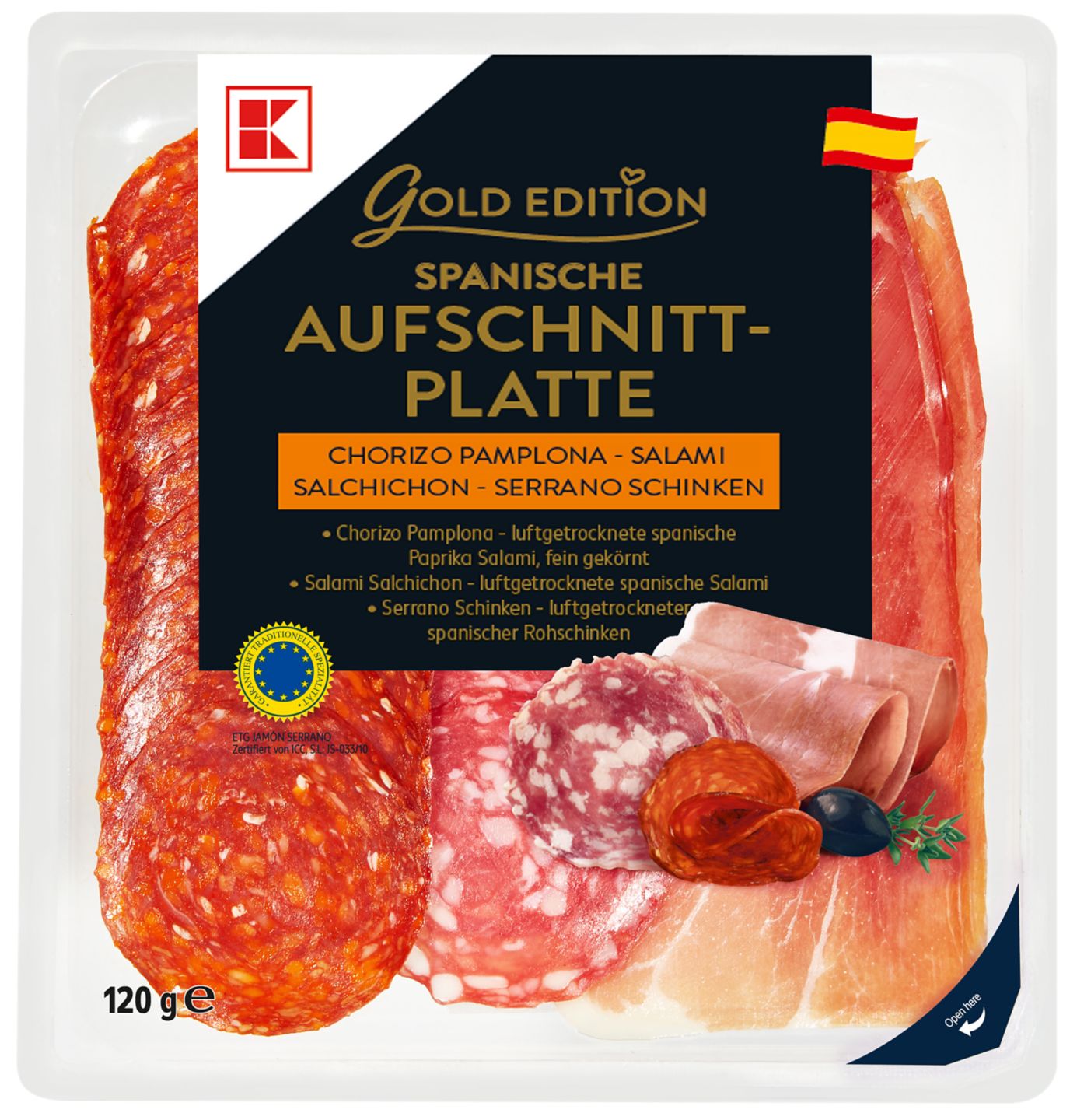 K-GOLD EDITION Zmes španielskych údenín
120 g