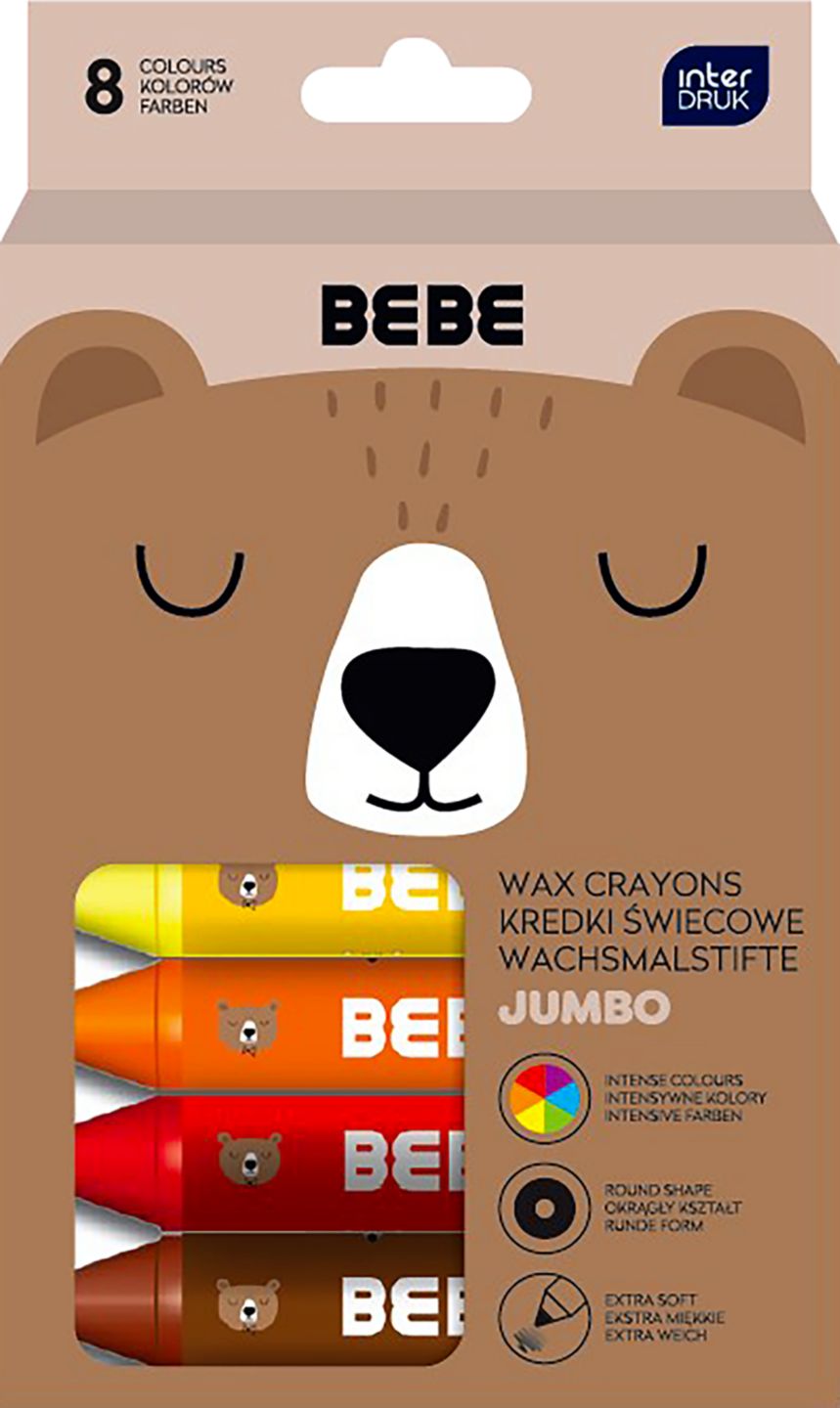 BEBE Friends Jumbo voskovky 8ks