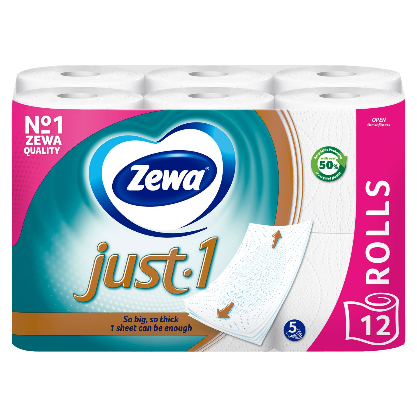 Изображение на ZEWA Тоалетна хартия
Just 1, 12бр.