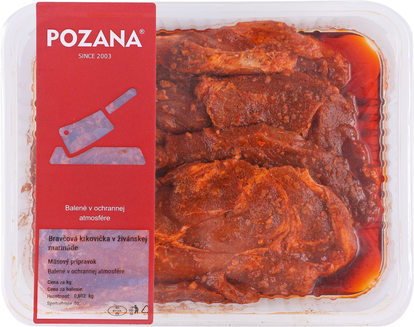 Bravčová krkovička marináde
cena za 1 kg