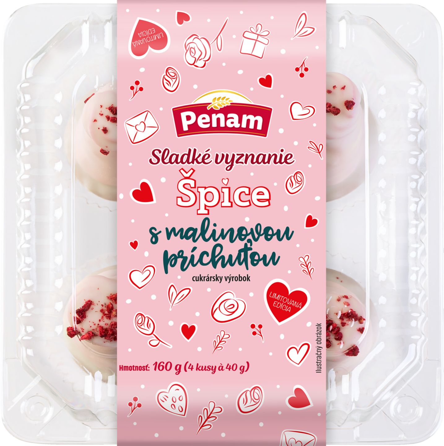 Špice s malinovou príchuťou