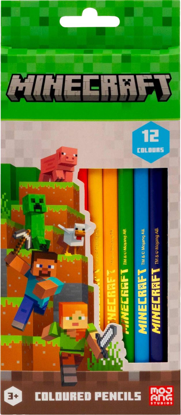 Изображение на MINECRAFT Триъгълни моливи
12 цвята