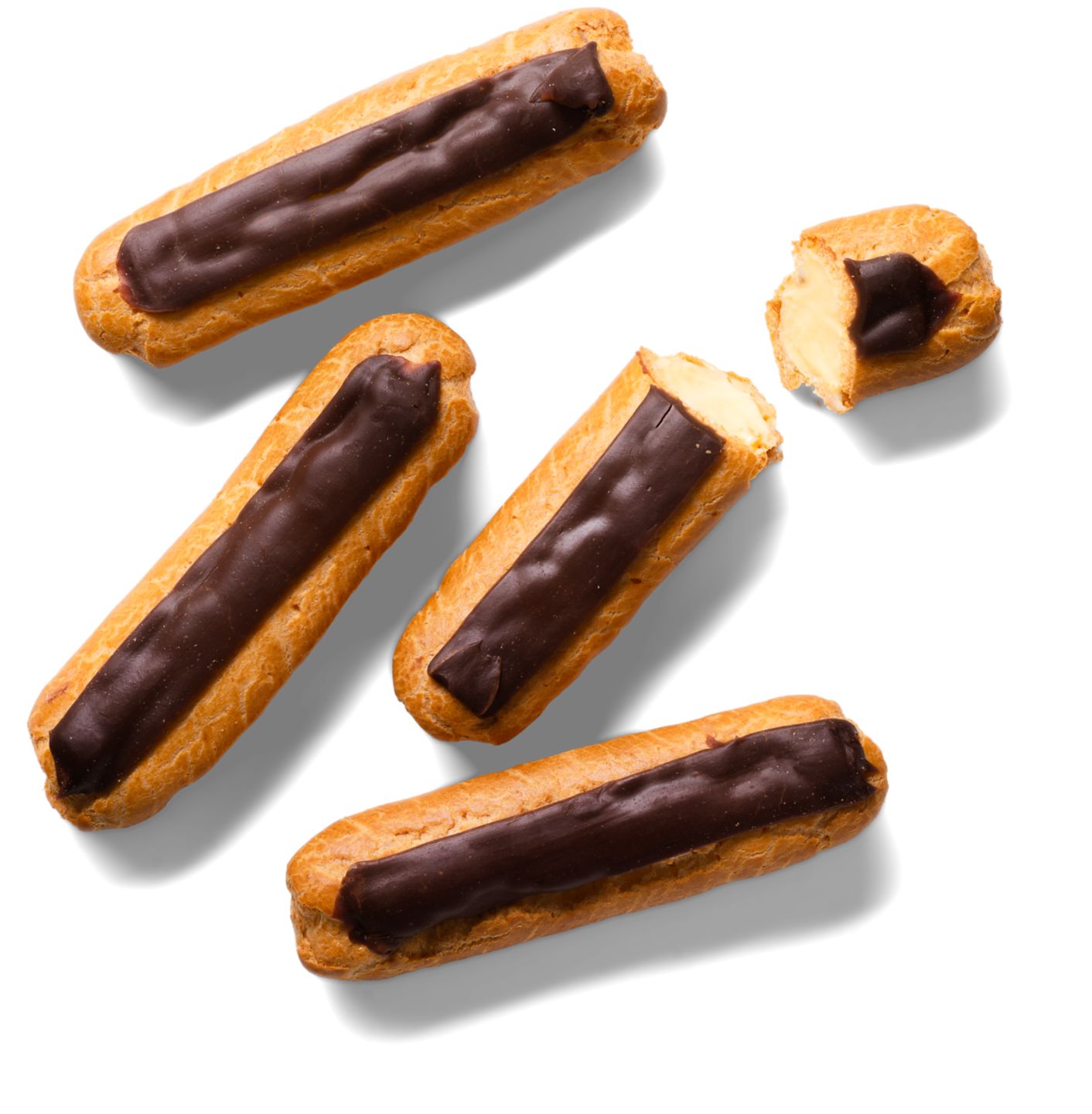 Éclair s náplňou a polevou