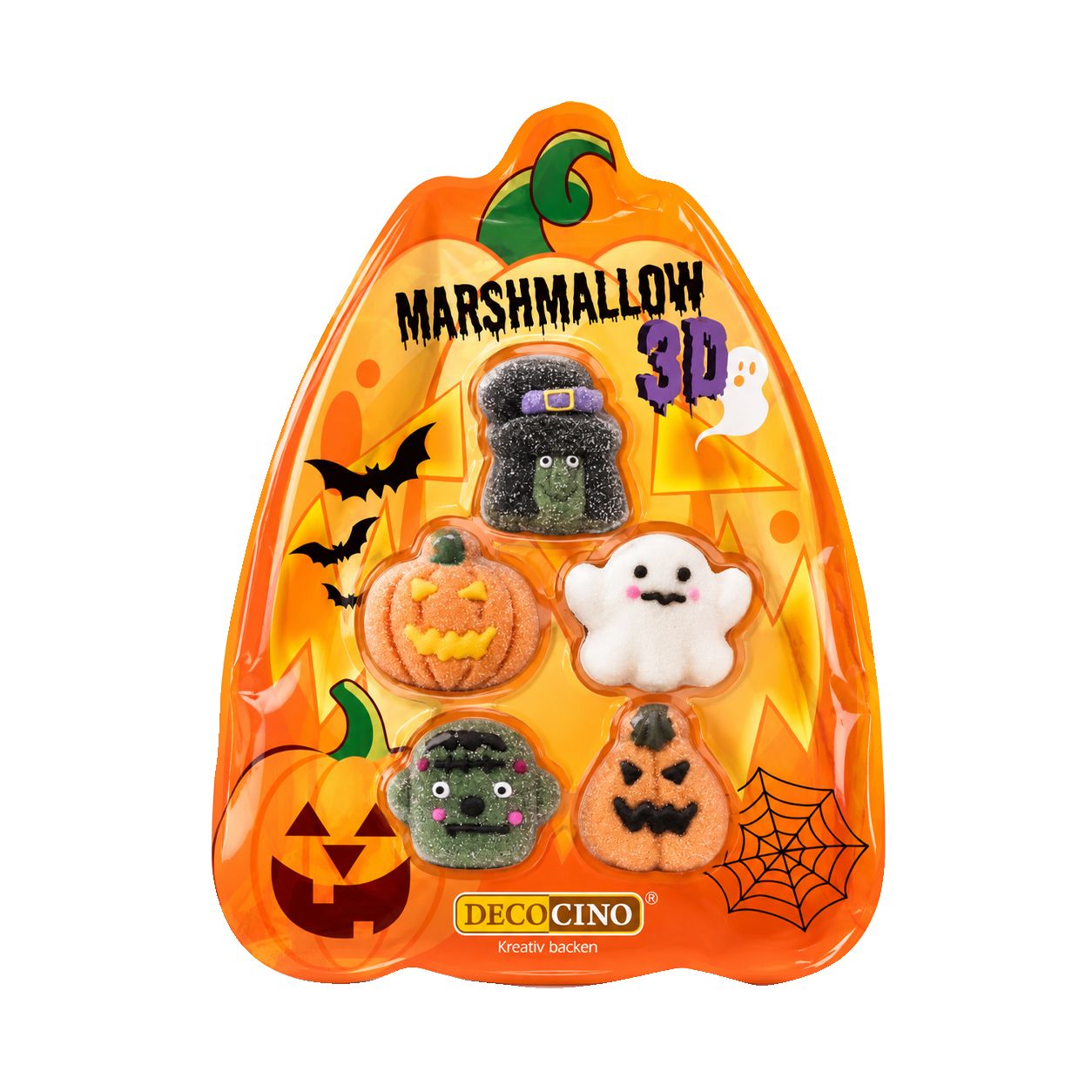 Изображение на DECOCINO Захарна декорация
Halloween Маршмелоу тиква