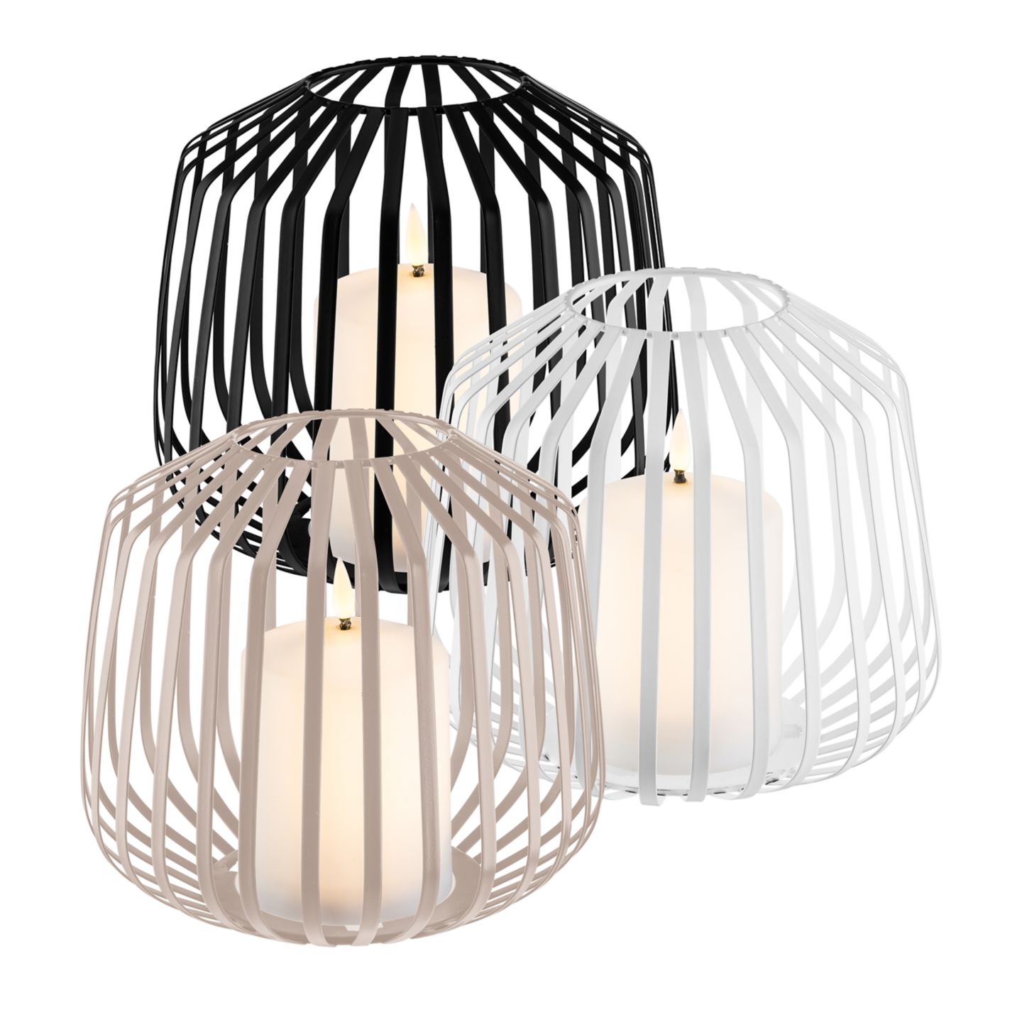 LIVARNO® LED-Kerze im Metallkorb