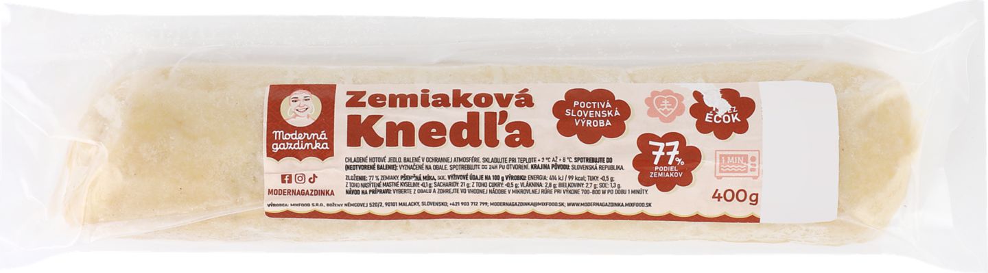 Moderná gazdinka Zemiaková knedľa