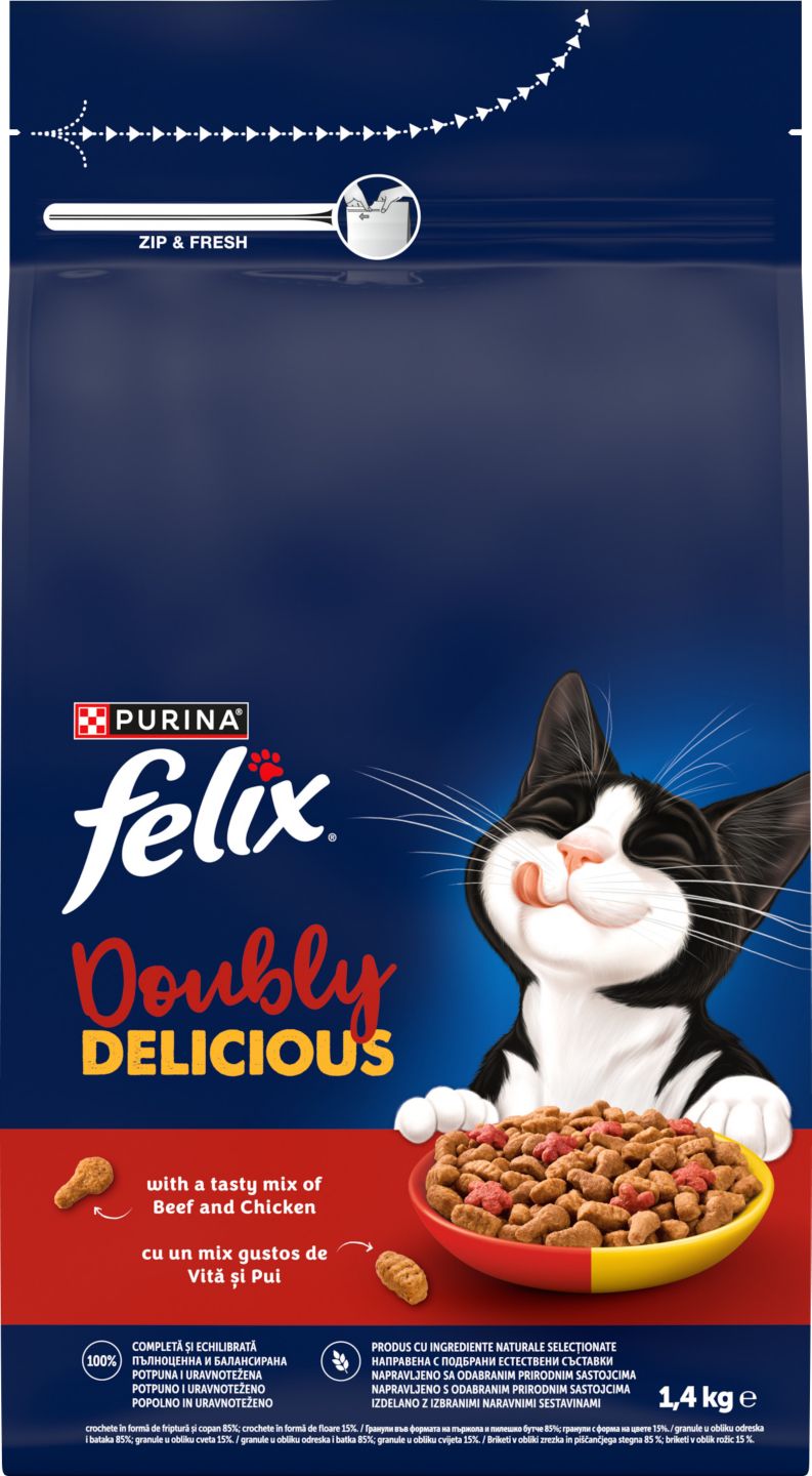 Изображение на FELIX Суха храна за котки
различни видове,  1,4 кг
