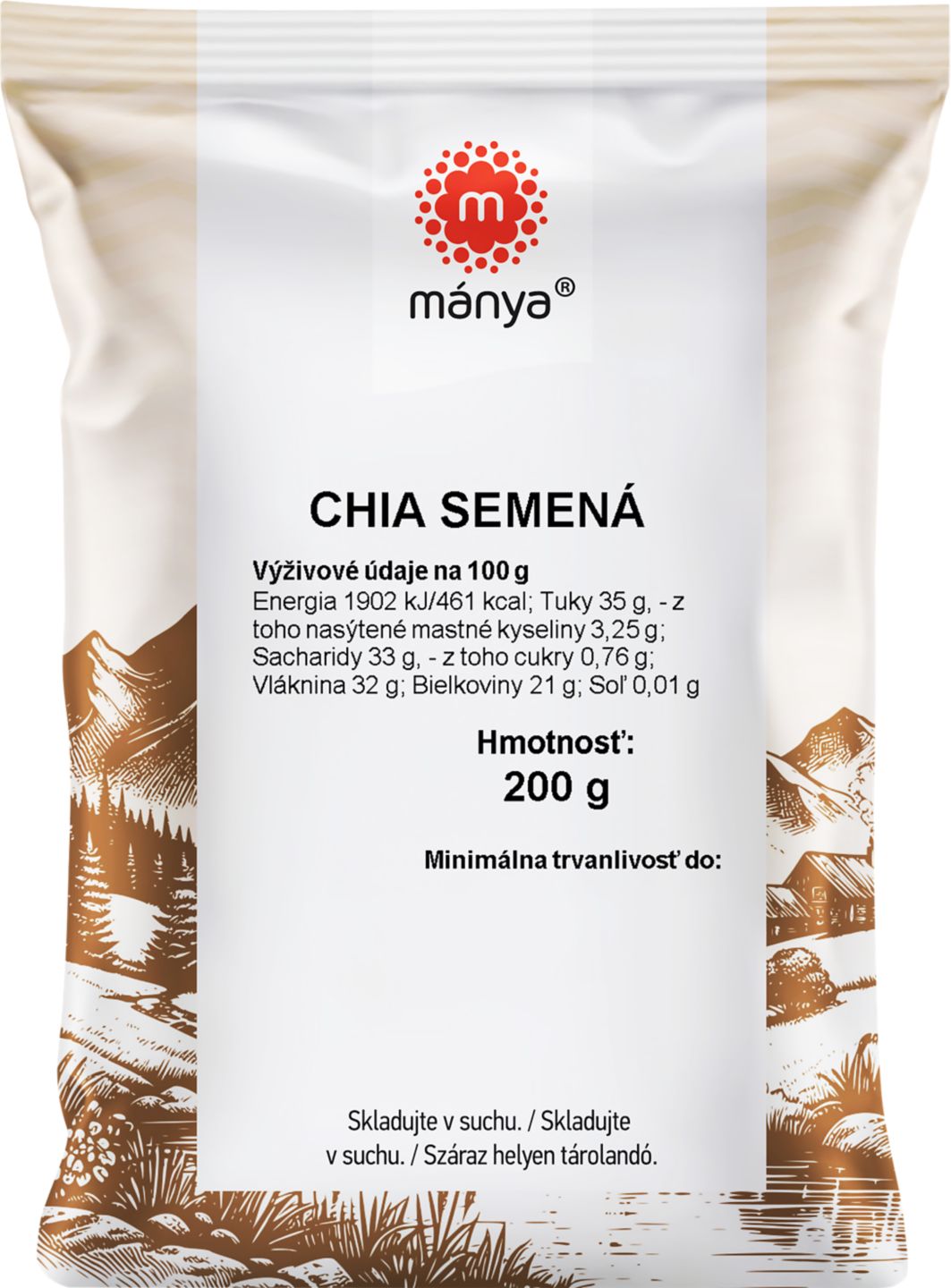 Chia semienka 200 g 
