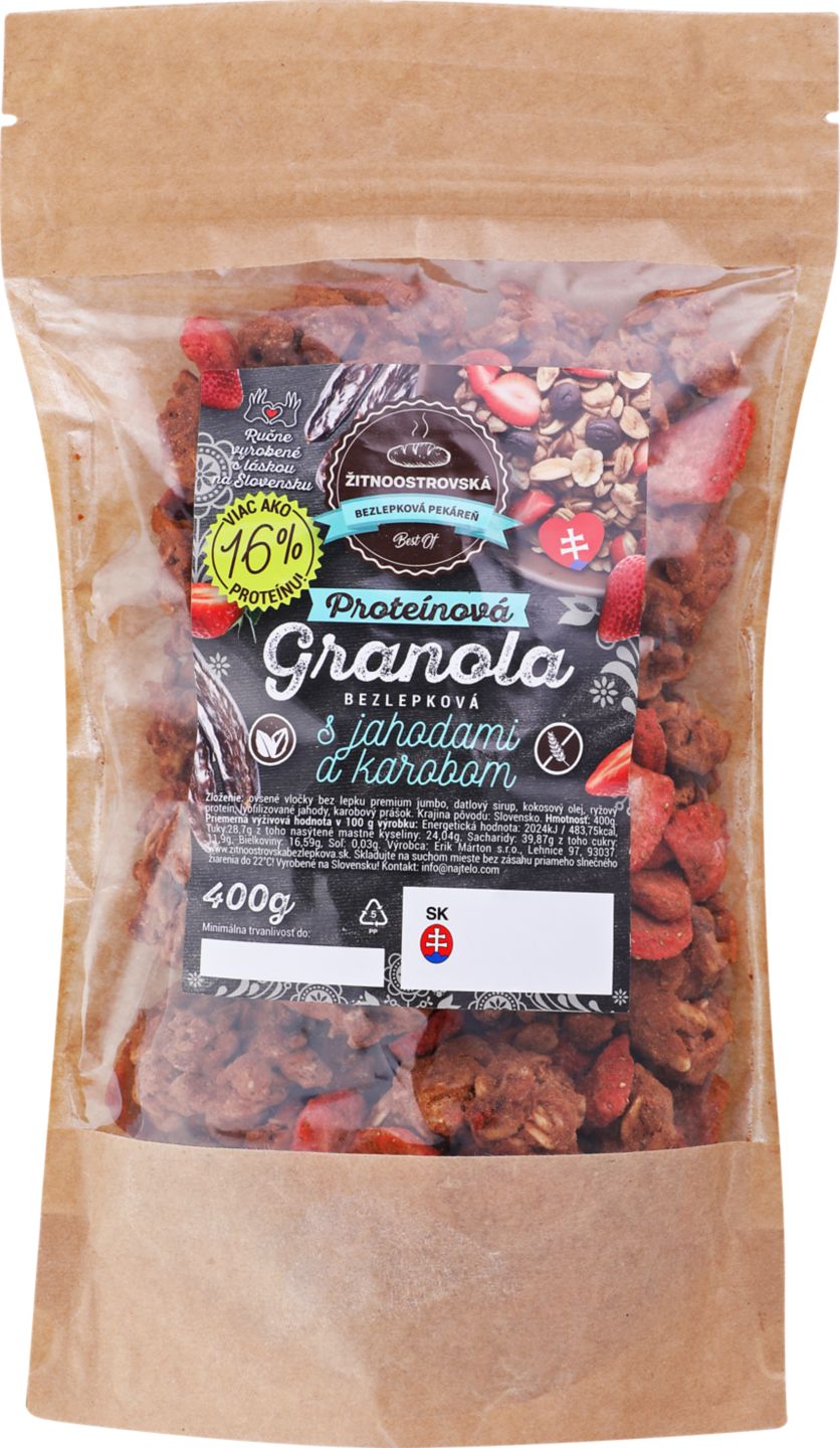 Proteínová granola bezgluténové