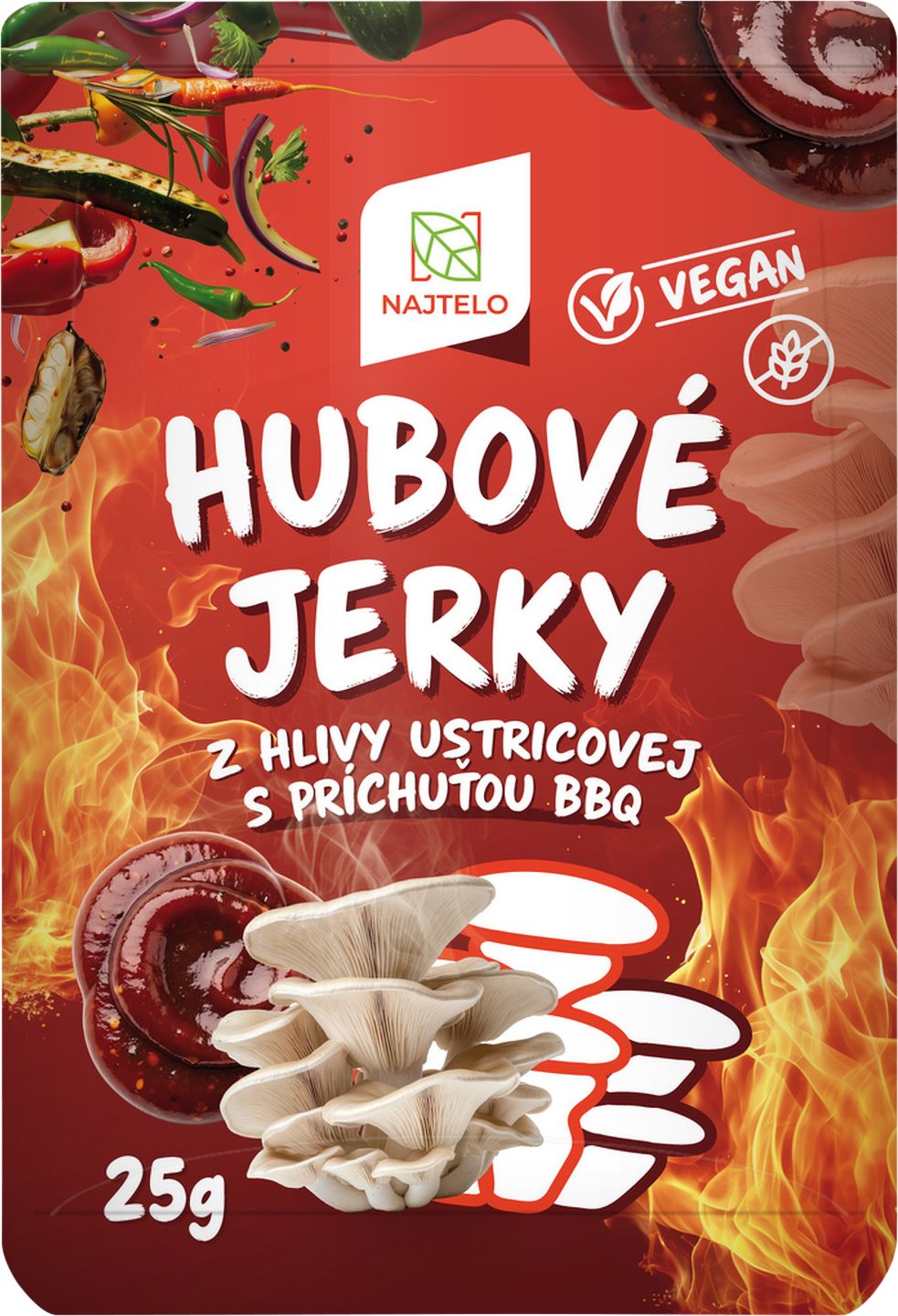 Hubové jerky Hliva ustricová