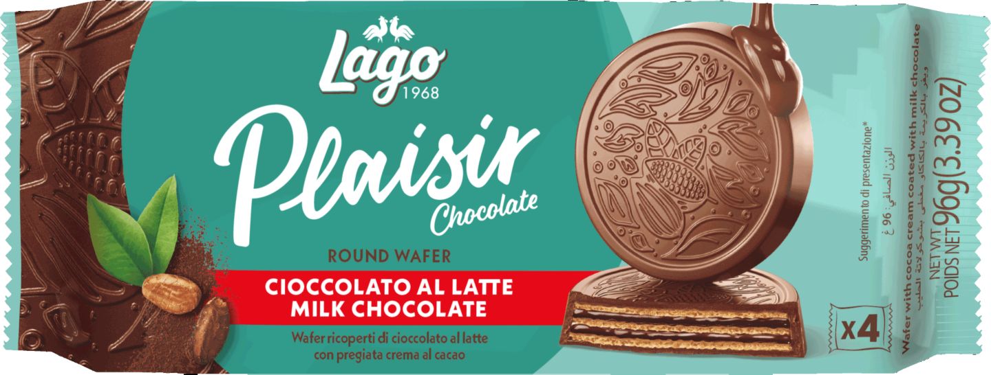 Изображение на Lago Plaisir Кръгли вафли
с млечен шоколад
